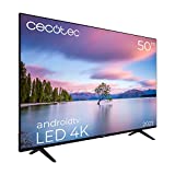 Cecotec Televisor LED 50' Smart TV A1 Series ALU10050. 4K UHD, Android 11, Diseño Frameless, MEMC,...